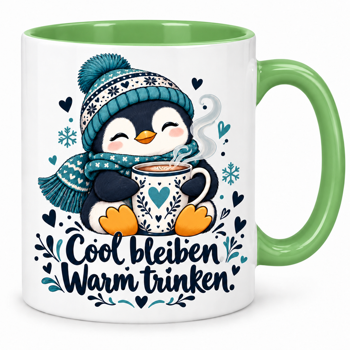 Pinguin-Tasse – gruen