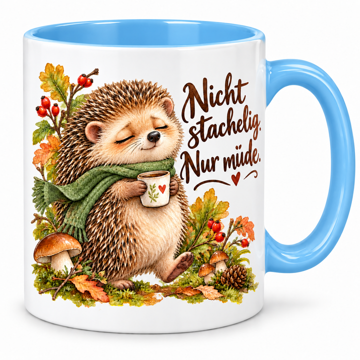 Igeltasse – blau