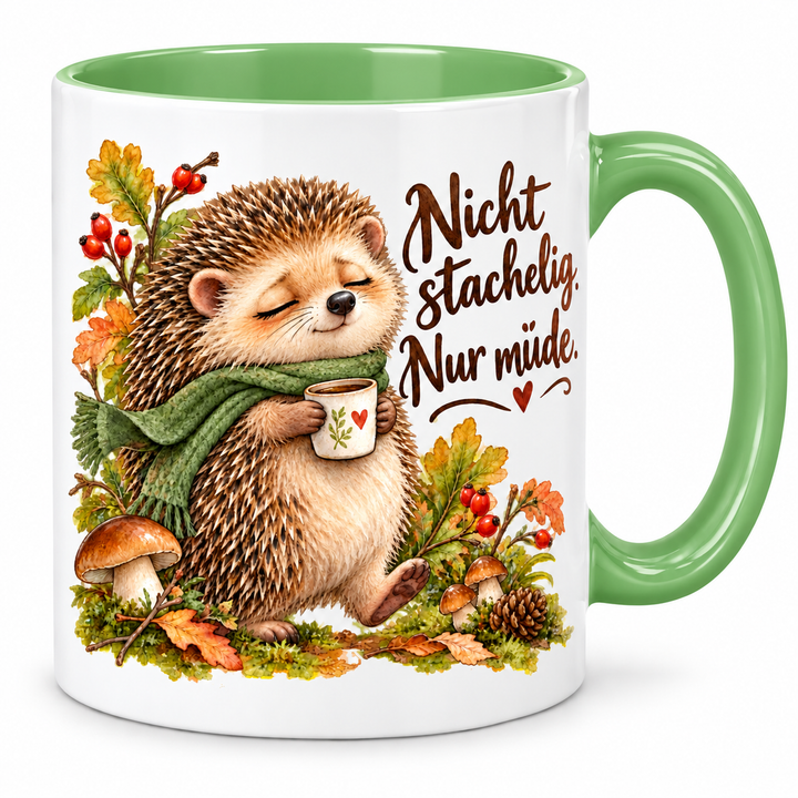 Igeltasse – gruen