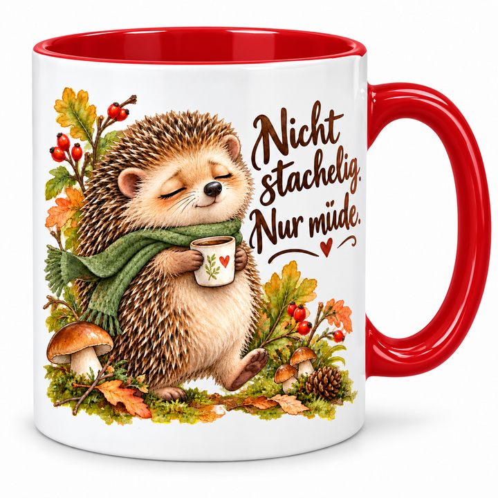 Igeltasse – rot