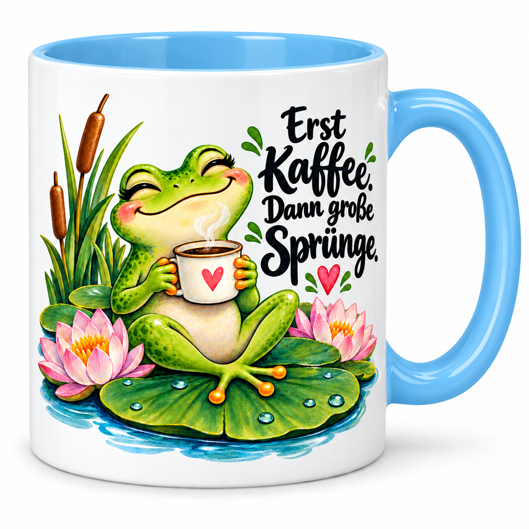 Froschtasse – blau