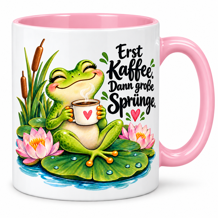 Froschtasse – rosa