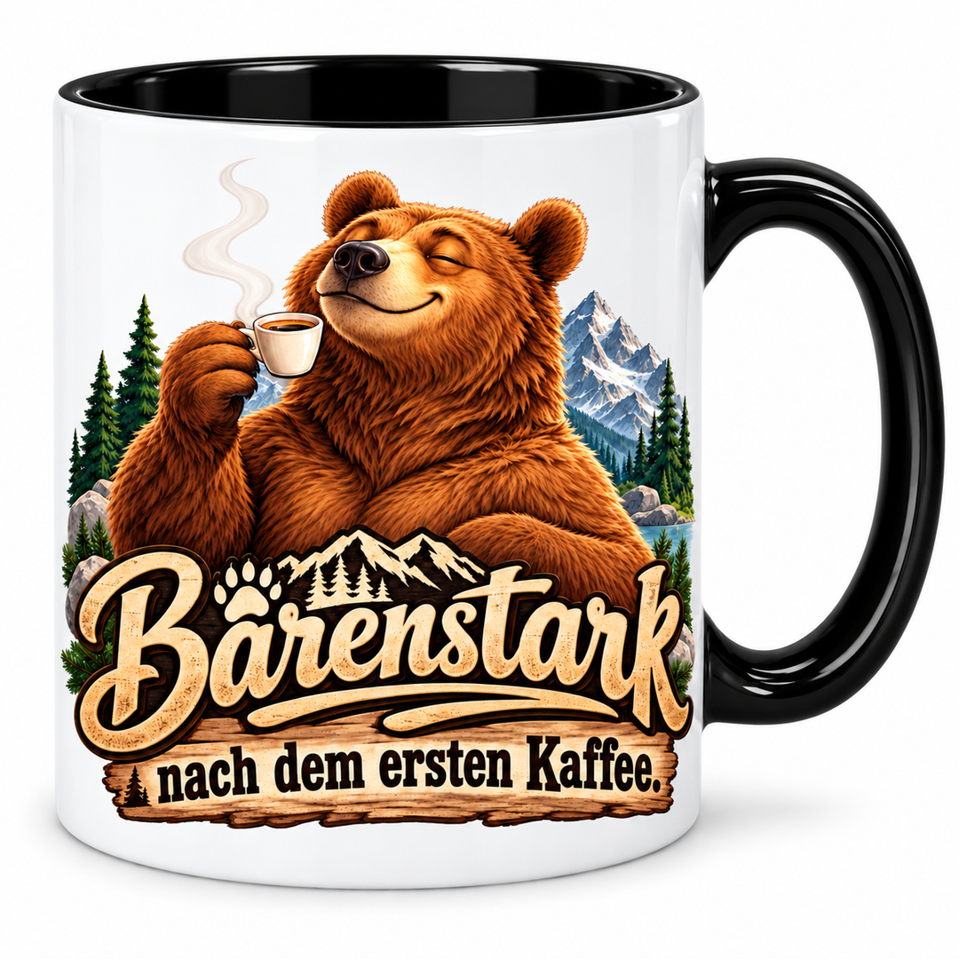 Bärentasse – schwarz