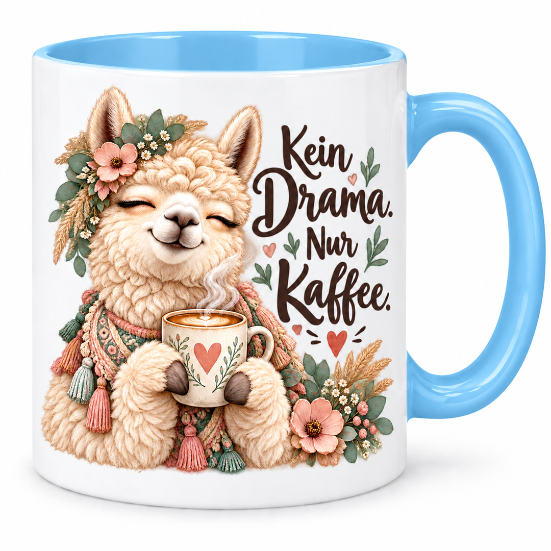 Alpaka-Tasse – blau
