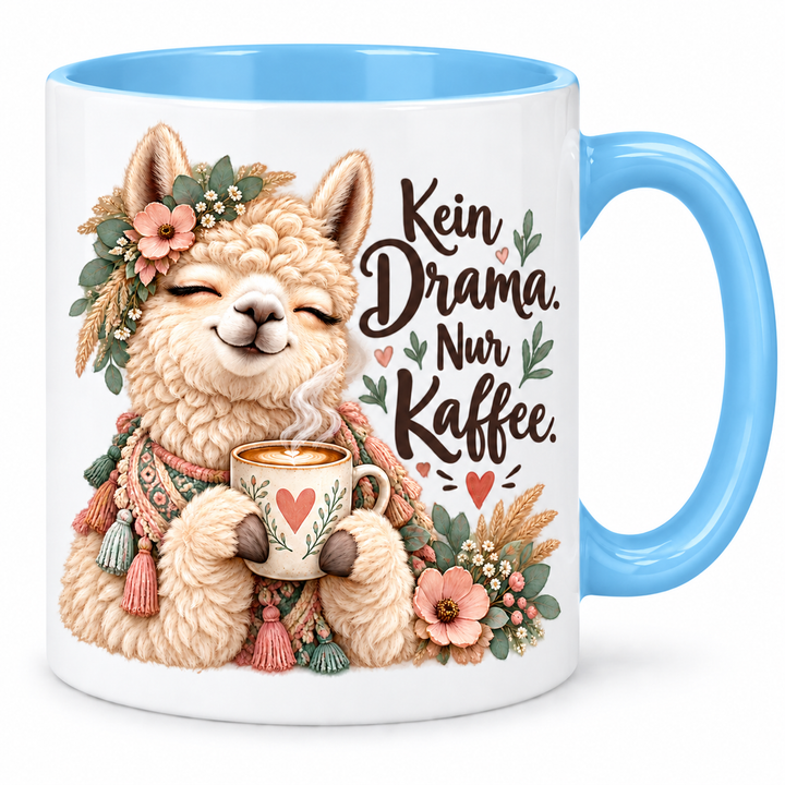 Alpaka-Tasse – blau