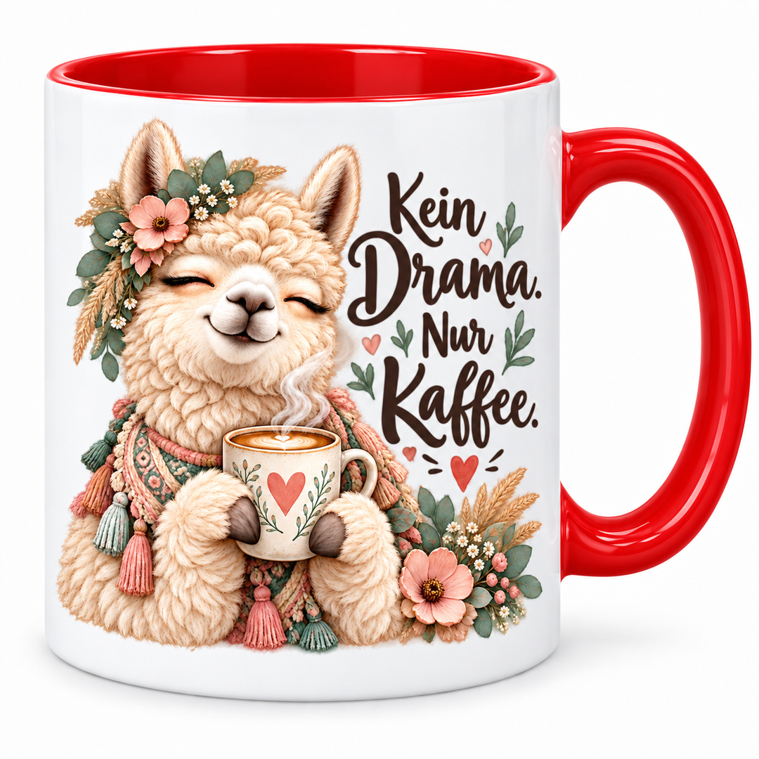 Alpaka-Tasse – rot