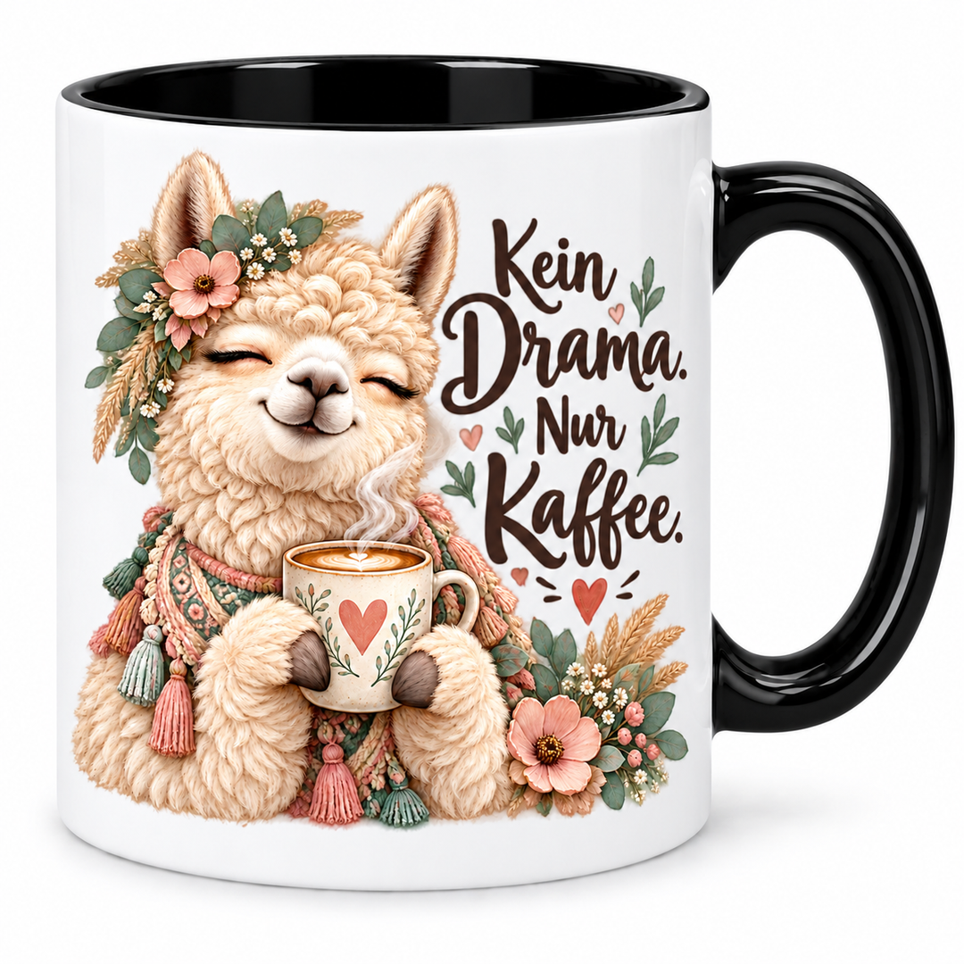 Alpaka-Tasse – schwarz