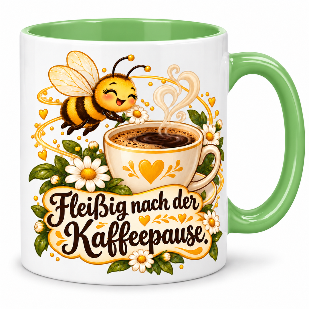 Bienen-Tasse – gruen
