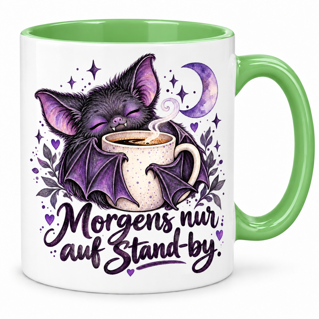Fledermaus-Tasse – gruen