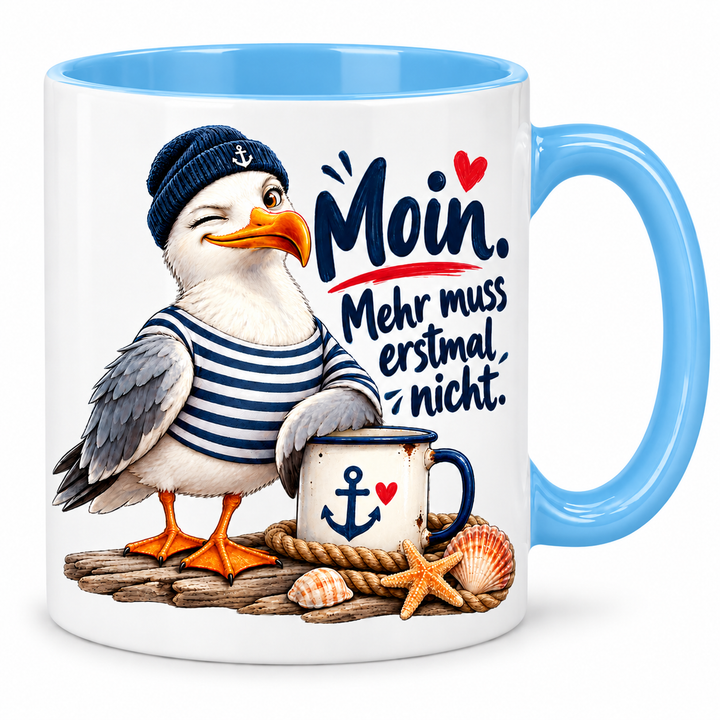 Möwen-Tasse Blau