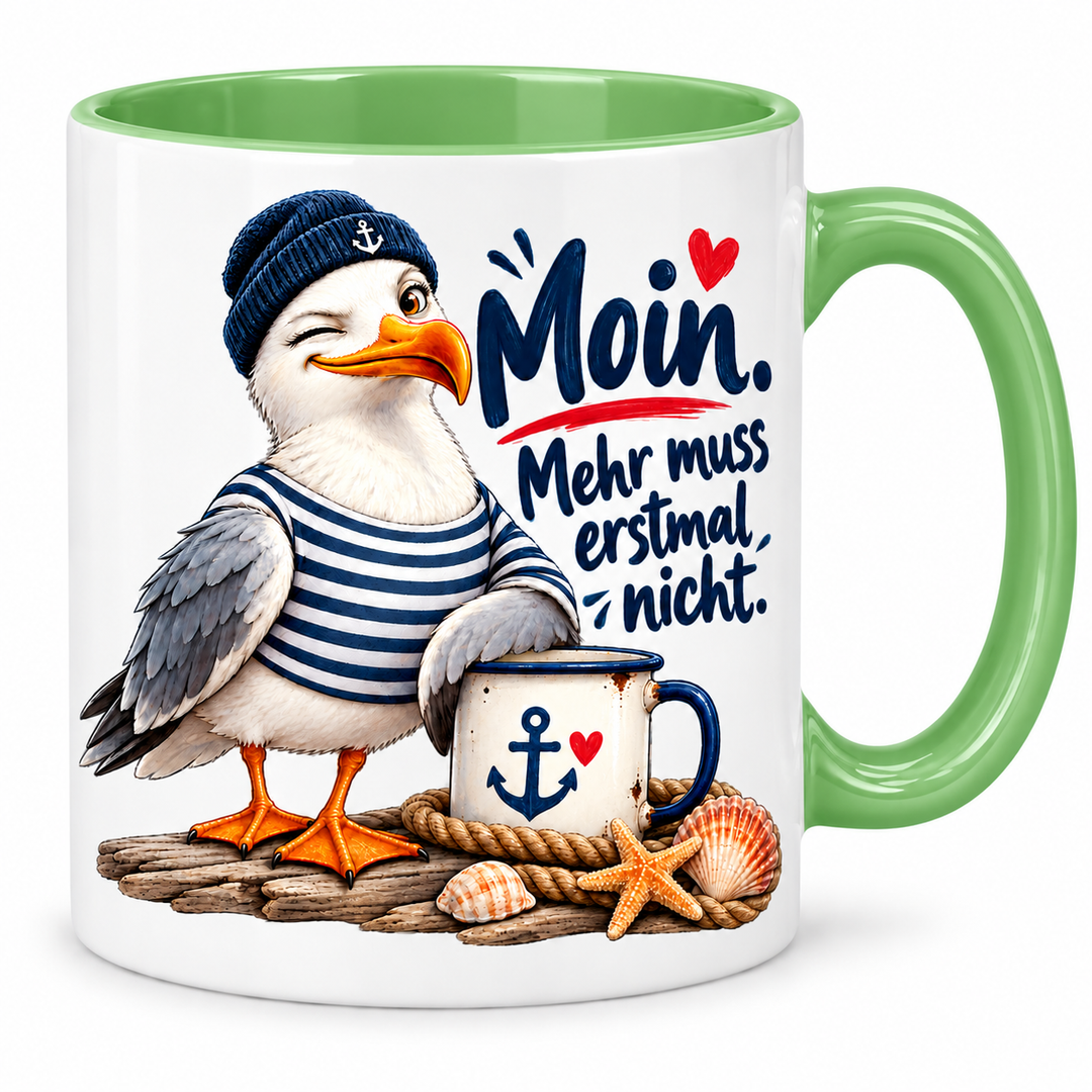 Möwen-Tasse Grün