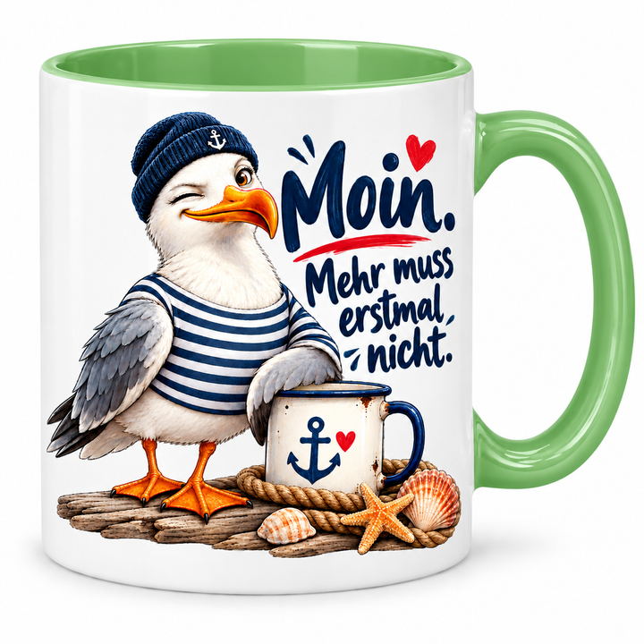 Möwen-Tasse Grün