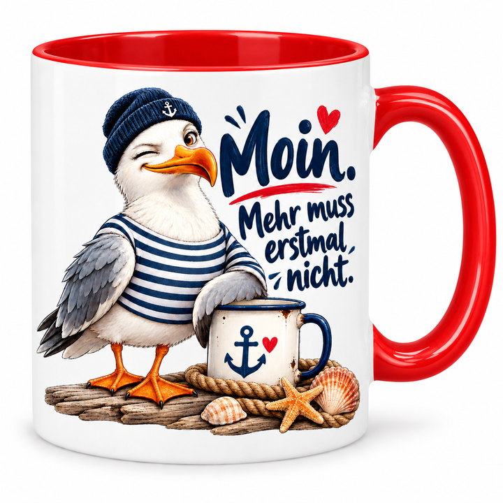 Möwen-Tasse Rot