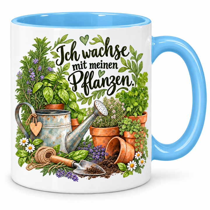 Gartentasse Blau