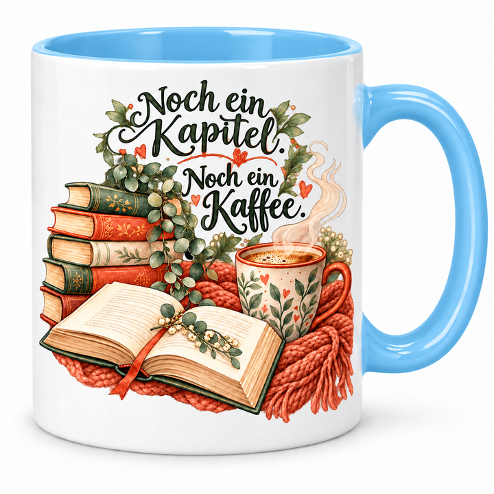 PEP-0024 Bücher-Tasse blau