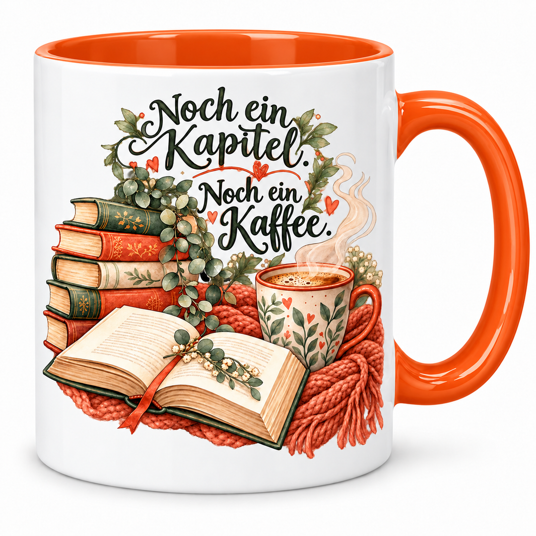 PEP-0024 Bücher-Tasse orange