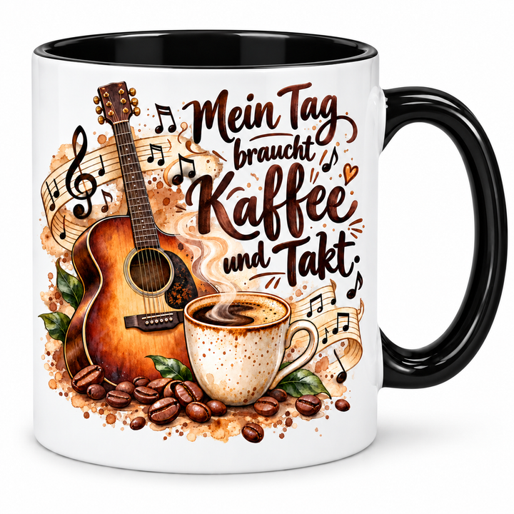 Musik-Tasse PEP-0028 – Schwarz
