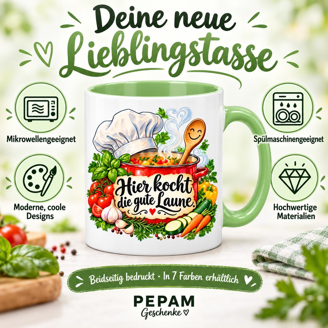 Kochtasse – mikrowellengeeignet, spülmaschinengeeignet, moderne Designs und hochwertige Materialien