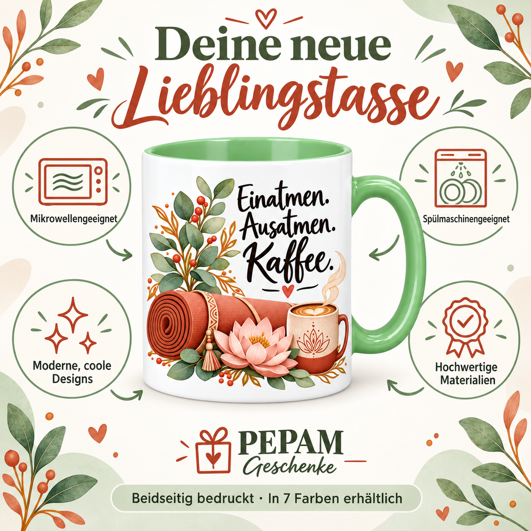 Yoga-Tasse – mikrowellengeeignet, spülmaschinengeeignet, moderne Designs und hochwertige Materialien