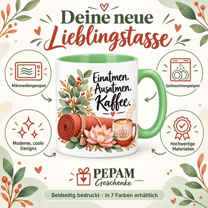 Yoga-Tasse – mikrowellengeeignet, spülmaschinengeeignet, moderne Designs und hochwertige Materialien