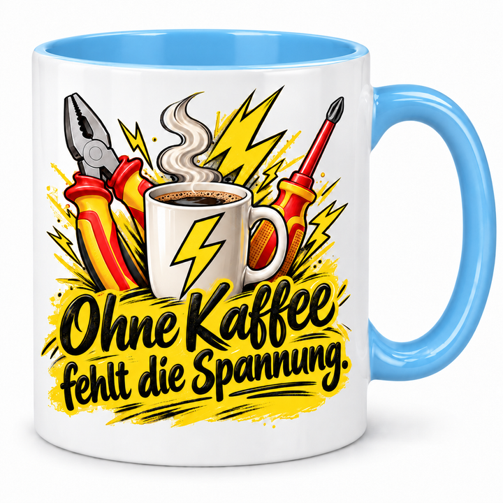 PEP-0038 – Elektriker-Tasse – Blau
