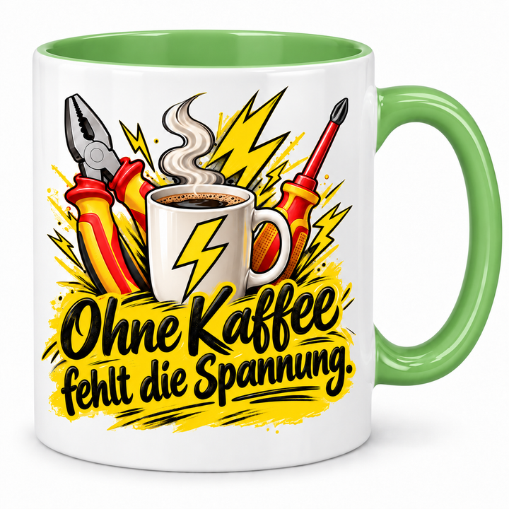 PEP-0038 – Elektriker-Tasse – Grün