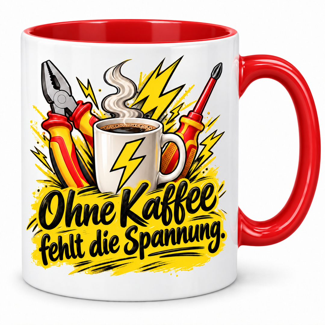PEP-0038 – Elektriker-Tasse – Rot