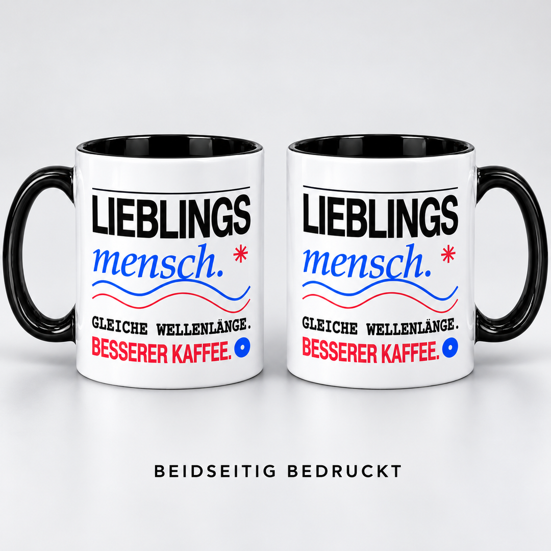 Lieblingsmensch-Tasse – beidseitig bedruckt