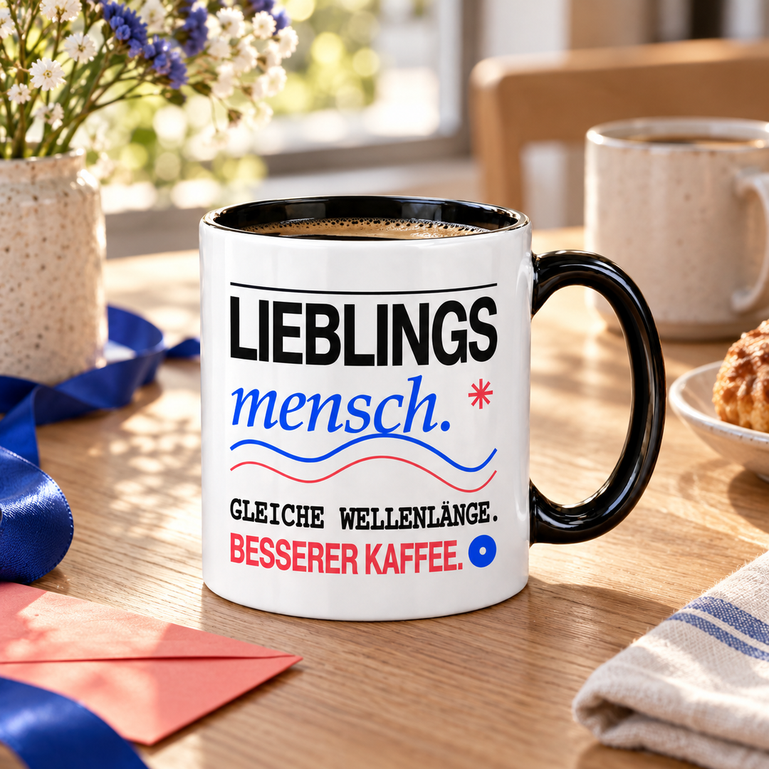 Lieblingsmensch-Tasse als Geschenk für Freunde