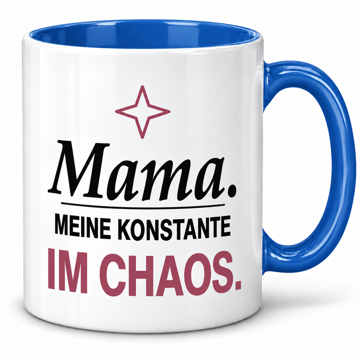 Mama-Tasse Meine Konstante im Chaos – Blau