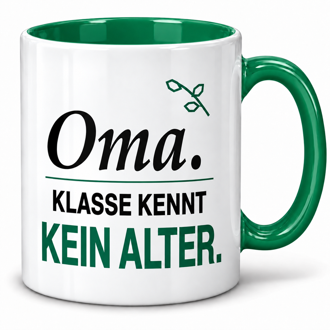Oma-Tasse Klasse kennt kein Alter – Grün