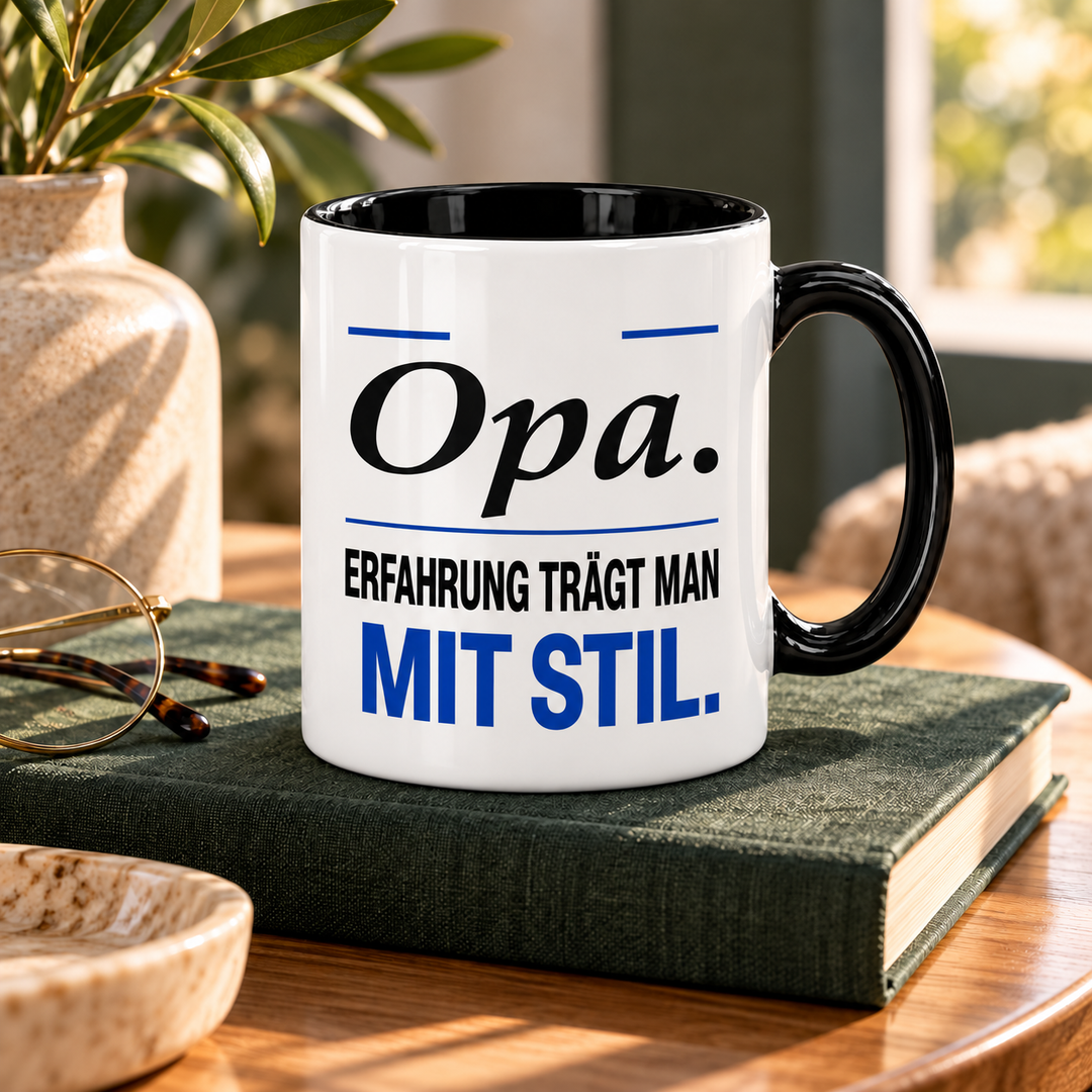 Opa-Tasse Erfahrung trägt man mit Stil – Geschenkidee