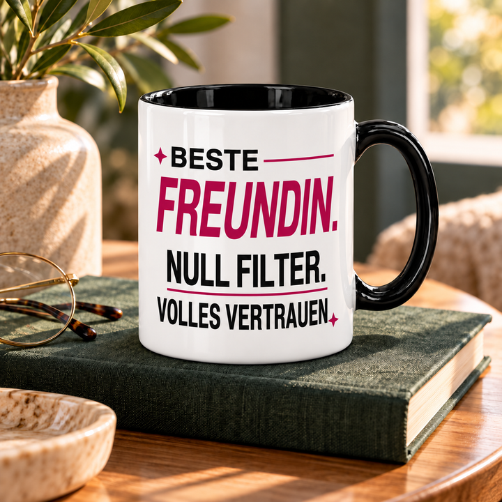 Beste-Freundin-Tasse im modernen Lifestyle-Ambiente