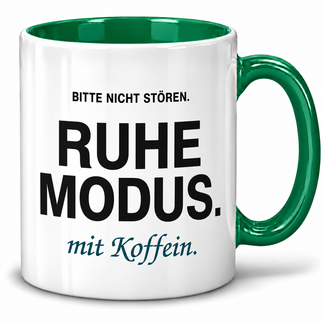 PEPAM Ruhemodus mit Koffein – Tasse gruen