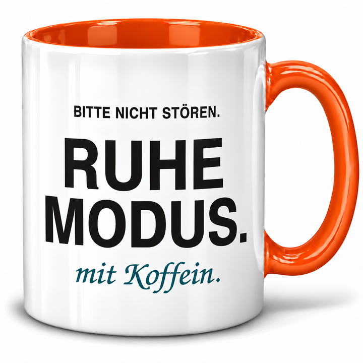 PEPAM Ruhemodus mit Koffein – Tasse orange