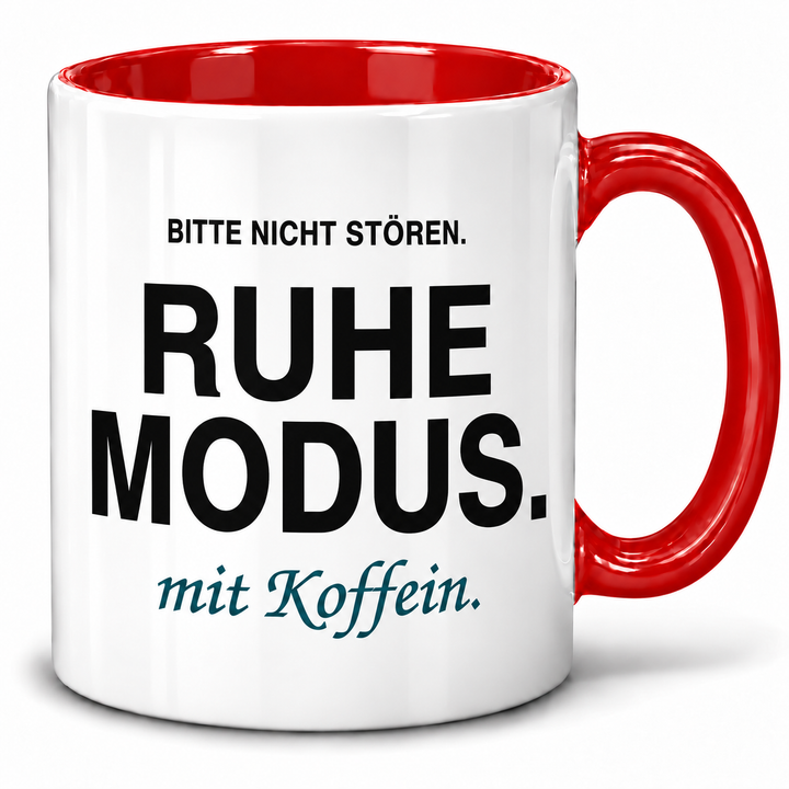 PEPAM Ruhemodus mit Koffein – Tasse rot