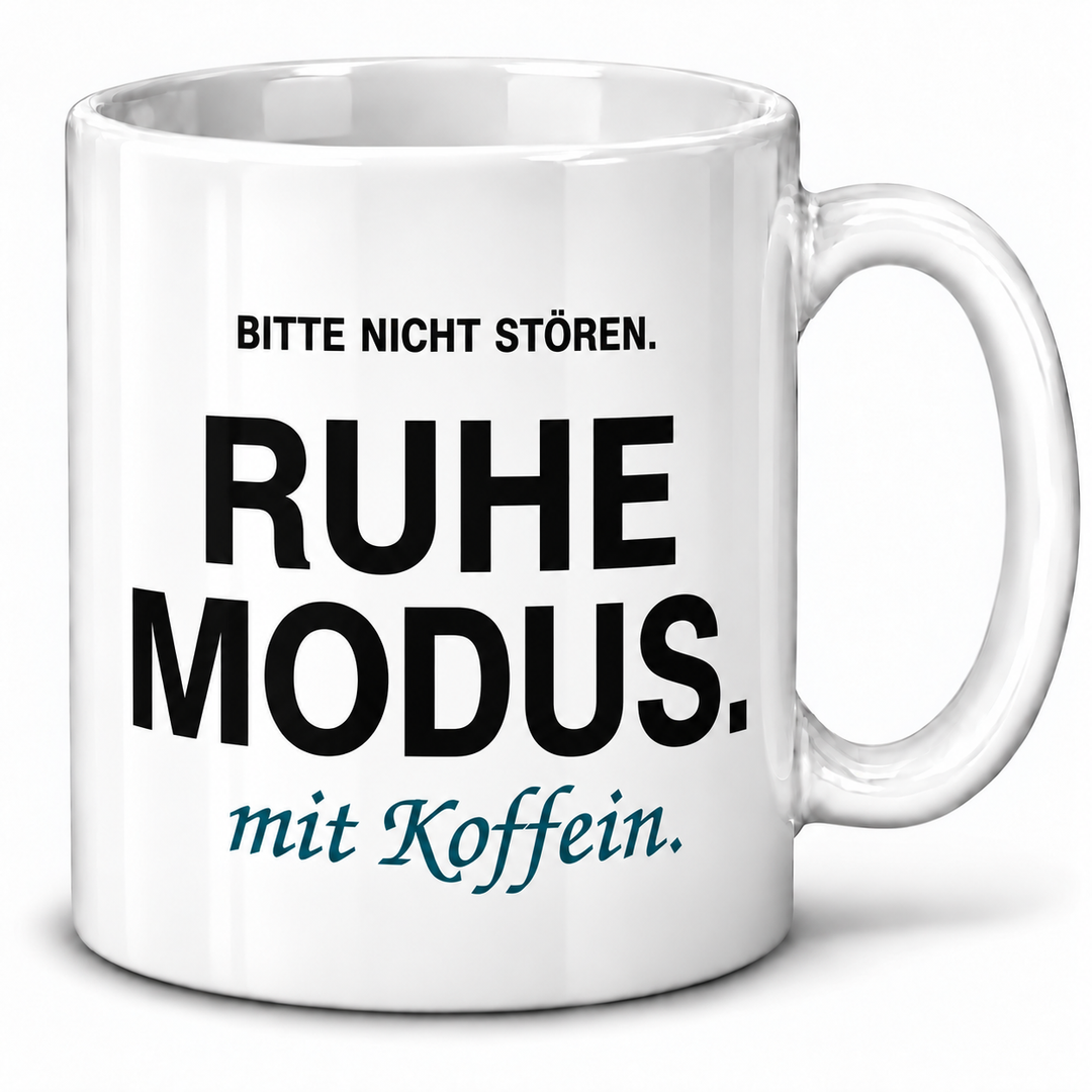 PEPAM Ruhemodus mit Koffein – Tasse weiss