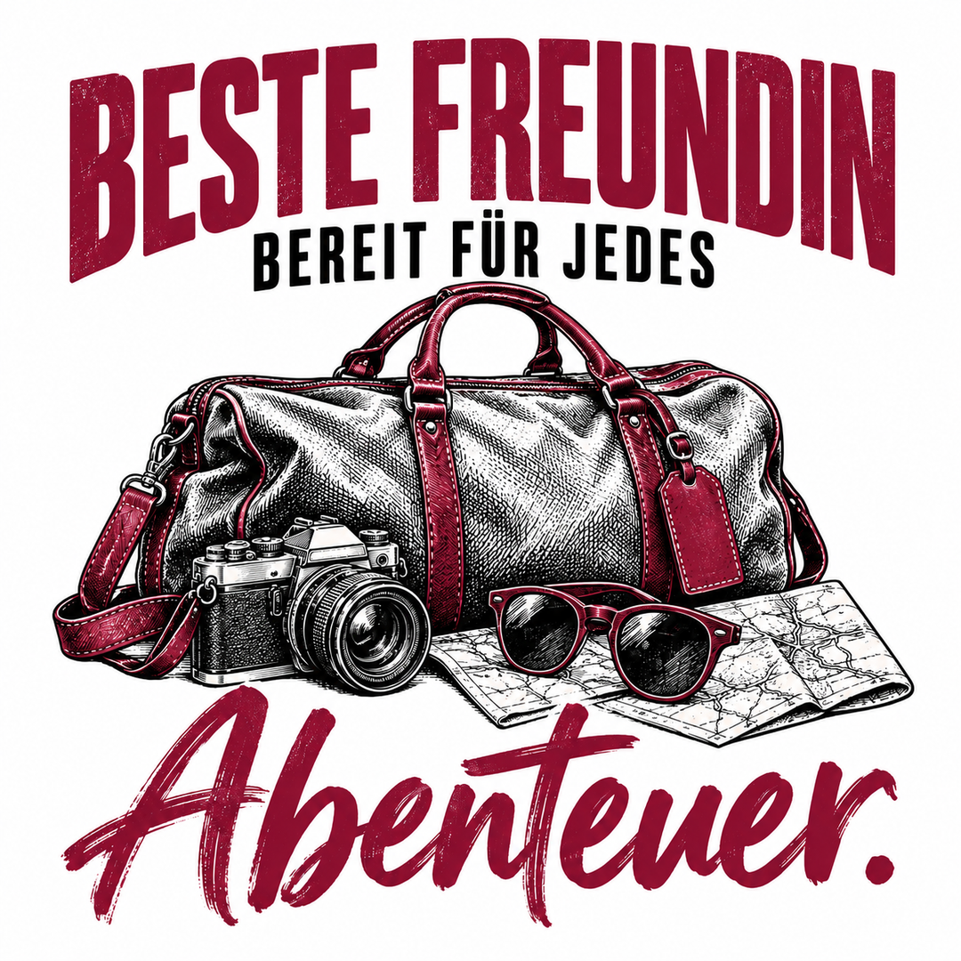 Motiv Beste Freundin – bereit für jedes Abenteuer