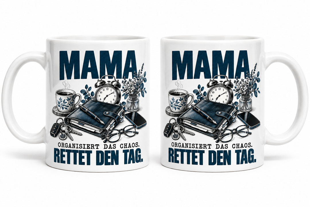 Mama-Tasse – identisches Motiv auf beiden Seiten