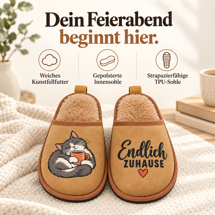 Weiches Kunstfellfutter, Sohlenpolsterung und TPU-Sohle