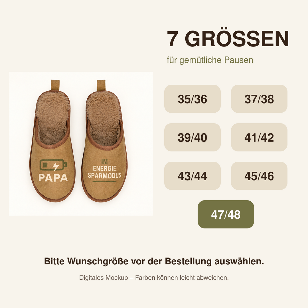 Hausschuhe Größen 35/36 bis 47/48
