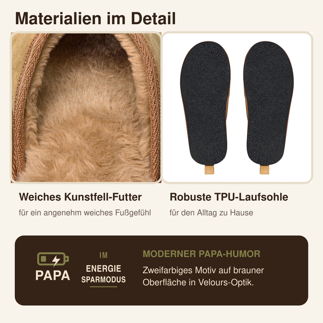 Terra Hausschuhe Materialdetails