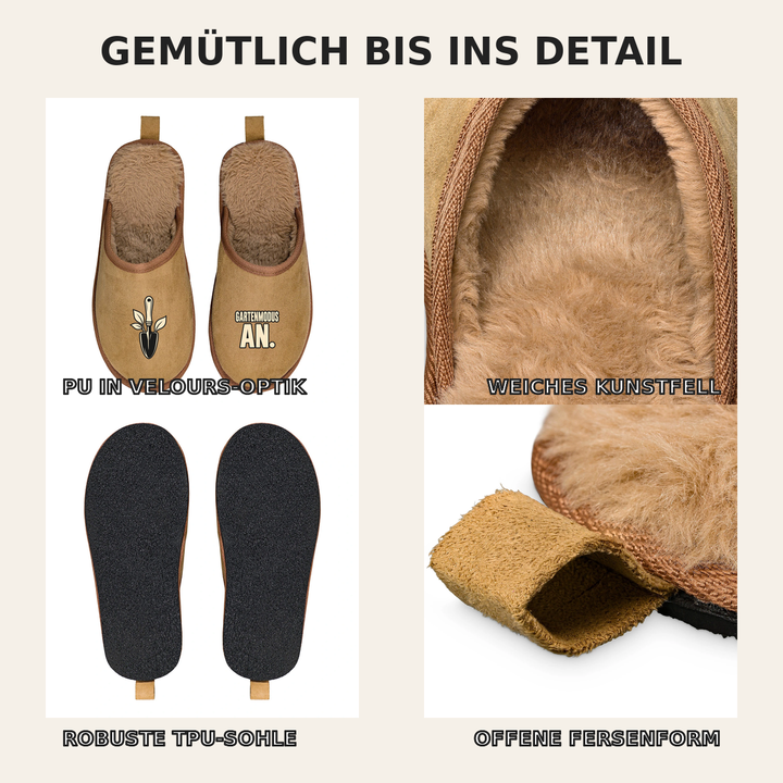 Terra Hausschuhe mit Kunstfell und TPU-Sohle – Vorteile