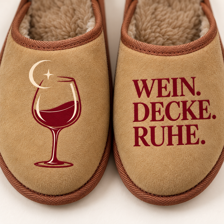 Detailansicht Weinmotiv und Schriftzug