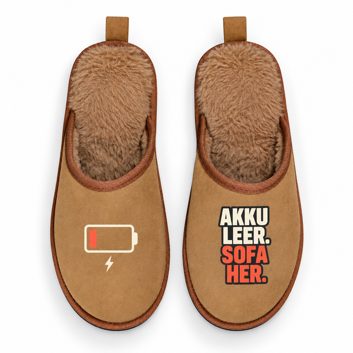 Hausschuhe Terra „Akku leer. Sofa her.“ – 01-main-top-down