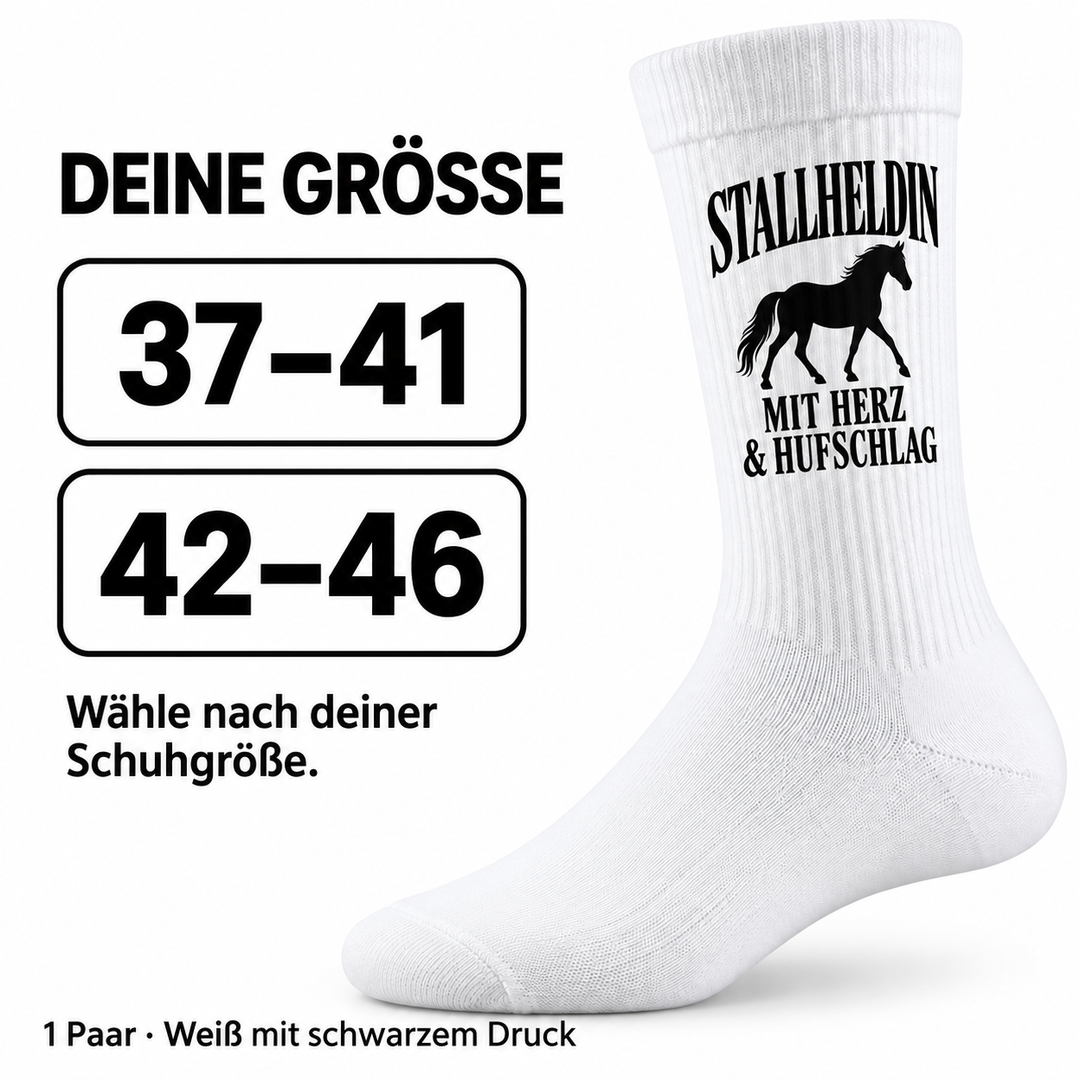 Stallheldin-Socken in Größen 37–41 und 42–46