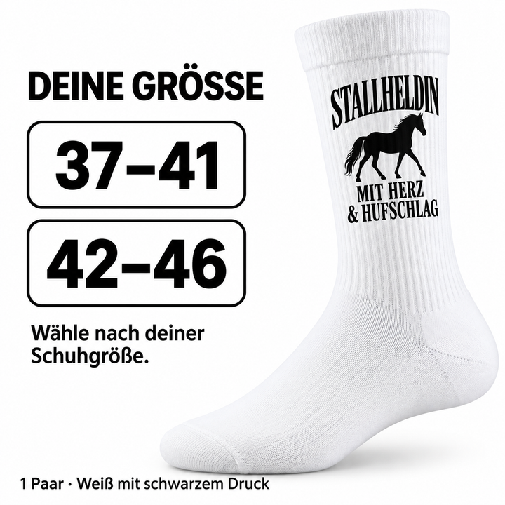 Stallheldin-Socken in Größen 37–41 und 42–46
