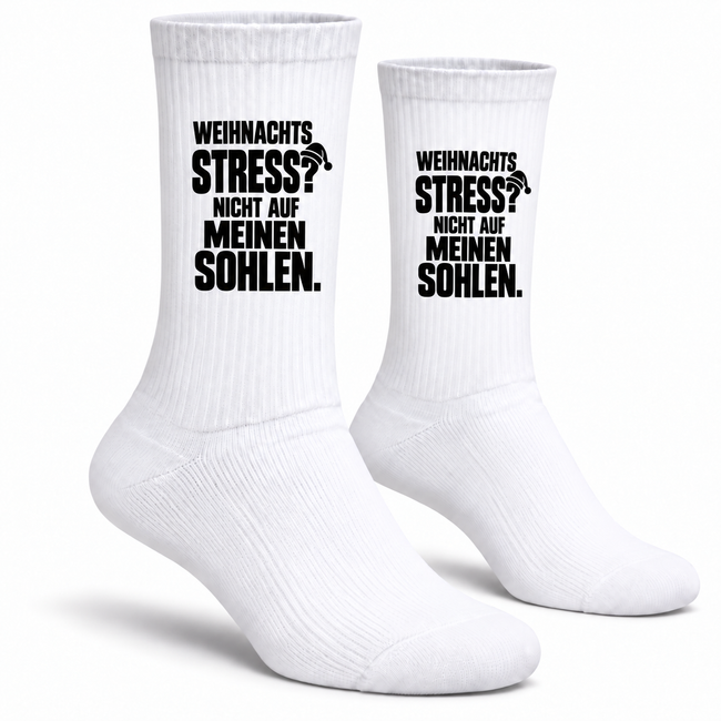Weihnachtsstress? Nicht auf meinen Sohlen. – Lustige Weihnachtssocken