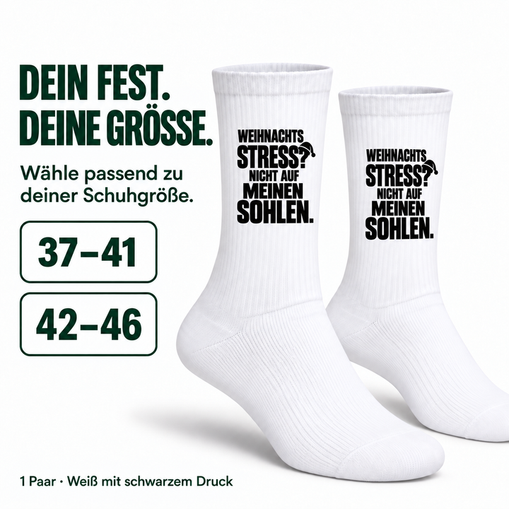 Weihnachtssocken in den Größen 37–41 und 42–46