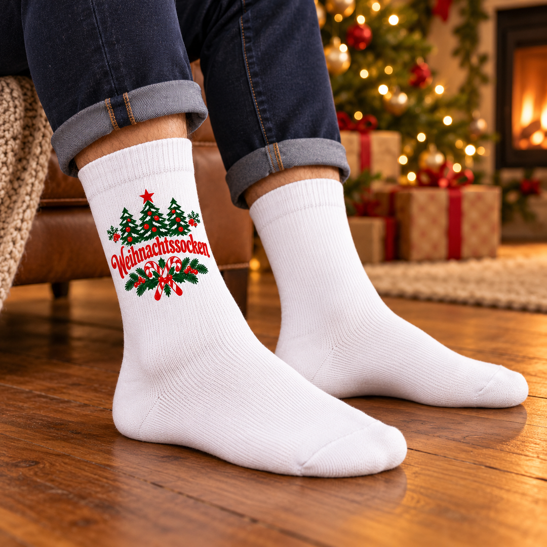 Weihnachtssocken für Herren zum gemütlichen Weihnachtsoutfit